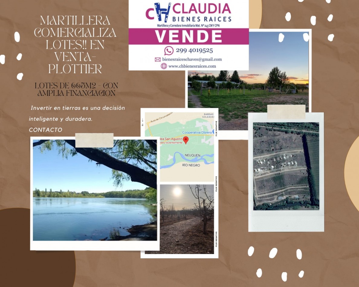 VENTA DE LOTES!!!! PLOTTIER